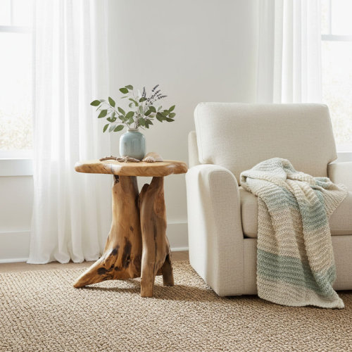Millwood Pines Natural Tree Stump End Table & Reviews | Wayfair