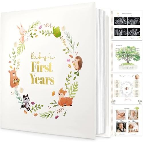 Baby Book Keepsake, First 5 Years Baby Memory Book Girl, Boy Journal (Muse)