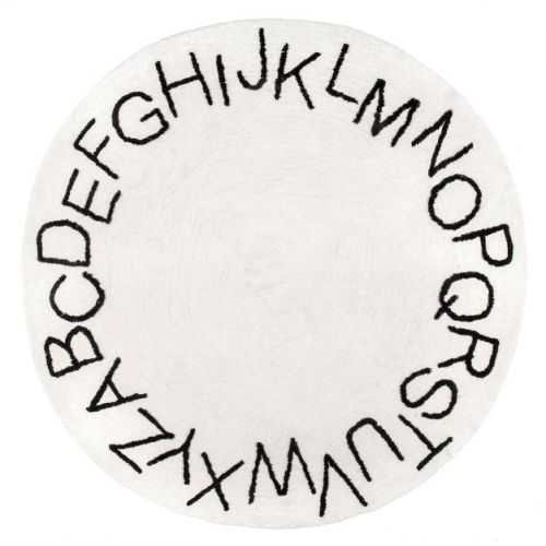 Nuloom Alphabet Washable Round Rug