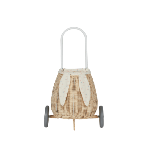 Rattan Bunny Luggy with Lining - Pansy