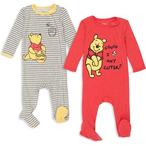 Disney Winnie the Pooh Lion King Monsters Inc. Pixar Toy Story Baby 2 Pack Sleep N' Play Coveralls Newborn to Toddler