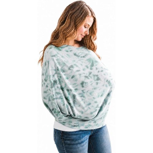 Copper Pearl Nursing Cover for Breastfeeding – Multi-Use Baby Car Seat Cover, Stroller Cover & Breast Feeding Cover Up for Women, Stretchy Breathable High Quality Cover for Boy or Girl, Bahama
