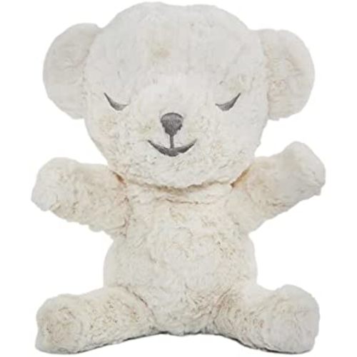 SNOObear White Noise Machine - Cry-Activated Plush Baby Sleep Soother - Cream