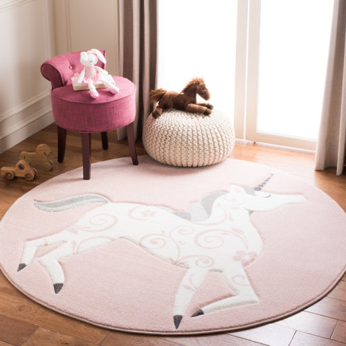 Viv + Rae™ Pink/Ivory Area Rug & Reviews | Wayfair