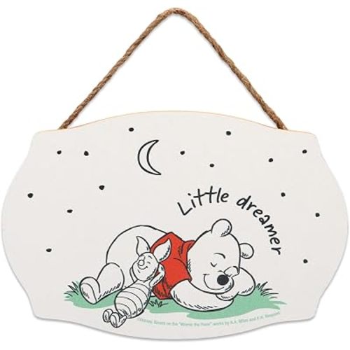 Disney Winnie the Pooh Little Dreamer Hanging Wood Wall Decor