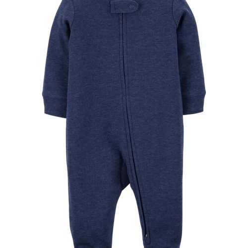 Blue Baby 2-Way Zip Cotton Sleep & Play | oshkosh.com