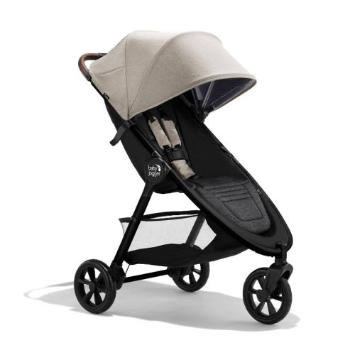 Baby Jogger City Mini GT3 All-Terrain Full Size Stroller - Frosted Ivory: Single Configuration, 65lbs Max Capacity, Rubber Tires