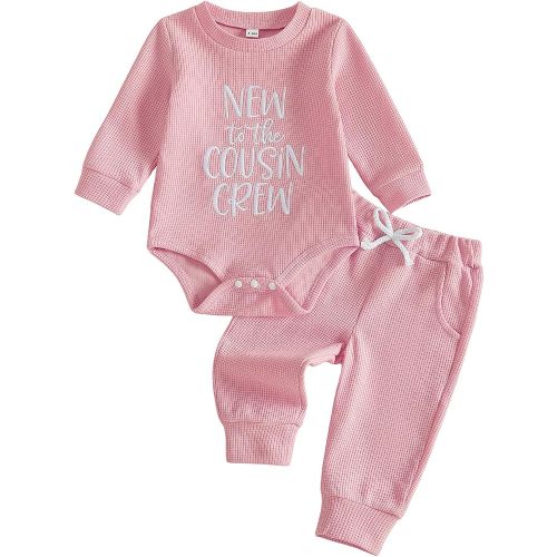 Sejardin Infant Baby Girl Fall Clothes Letter Embroidery Outfit Pants Set
