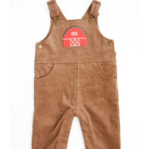 Angel Dear Infant Boys' Barn Corduroy Overalls