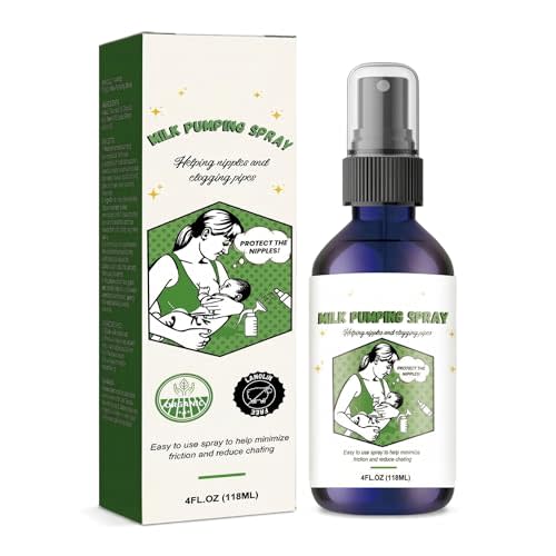 Milk Pumping Spray 4 oz., Helps Sore Nipples & Clogged Ducts, Organic Lubricant for Breast Shields and Flanges, Vegan Breast Pump Spray, Natural & Lanolin-Free