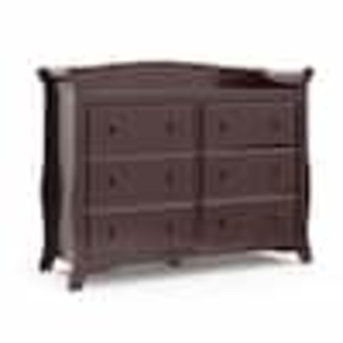 Storkcraft Avalon 6-Drawer Espresso Double Kids Dresser 03556-209