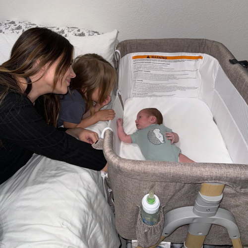 HARPPA 3-in-1 Baby Bassinet Bedside Sleeper, Khaki