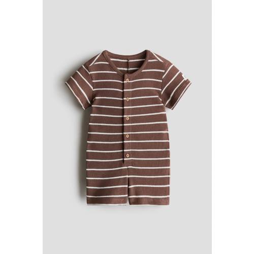 TEXTURED JERSEY ROMPER SUIT