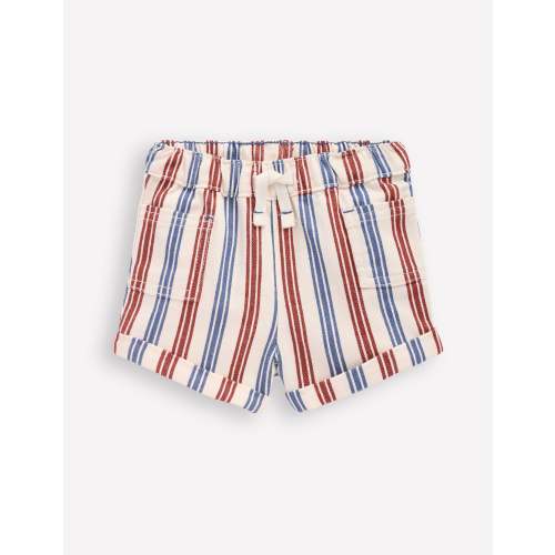 Boys Woven Shorts - Blue and Red Stripe | Boden USA