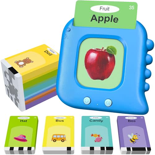 Talking Flash Cards,Kids Toddler Flash Cards with 240 Sight Words,Montessori Toys,Autism Sensory Toys,Speech Therapy,Learning Educational Gifts for Age 1 2 3 4 5 Years Old Boys and Girls