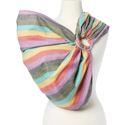 Hip Baby Wrap Ring Sling Baby Carrier for Infants and Toddlers - Beautiful, 100% Soft Cotton Baby Wraps Carrier for Babies 8-35 lbs - Perfect Baby Shower Gifts Moms and Dads - Nursing Cover (Reef)