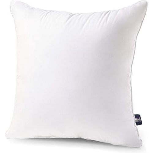 Phantoscope 18x18 Pillow Insert - Throw Pillow Insert with 100% Cotton Cover - 18 Inch Square Form Microfiber Pillow Sham Stuffer - Couch Cushion Pillows, 1 Count (Pack of 1)