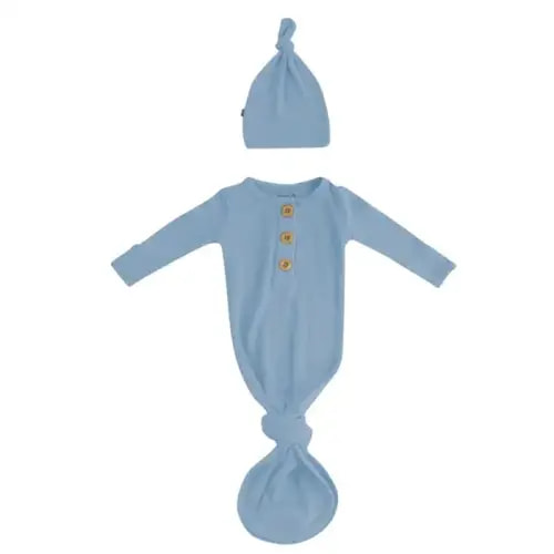 Ribbed Knotted Gown & Hat