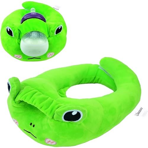 Bottle Feeding Holder, Neck Support for Bottle Feeding Comfort, Arm & Wrist Relief for Mom, Adjustable Snap-Buttons (Green)