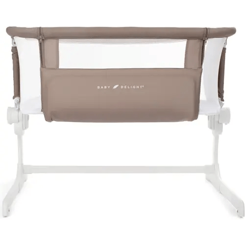 Baby Delight Beside Me Dreamer Bassinet | Bedside Sleeper & Baby Bassinet | 6-Position Height Adjustment | 100% GOTS Certified Organic Cotton Fabric | Organic Mocha