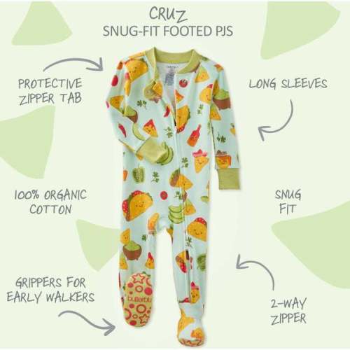 CRUZ Snug Fit Footed Sleeper, Taco 'Bout Cute - butterblu | Maisonette