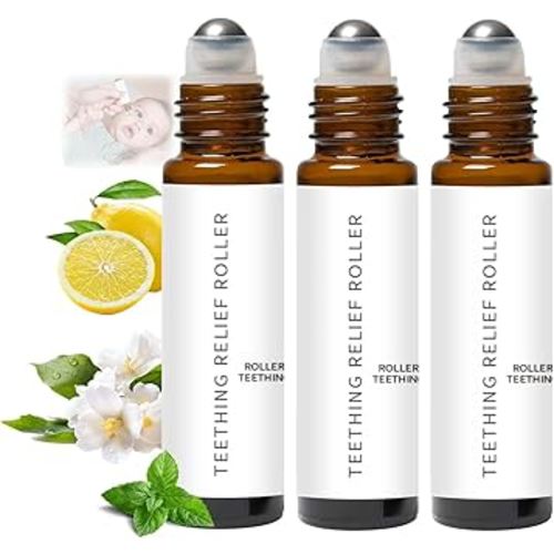 3PCS Velaria Teething Roller All Natural for Babies, Velaria Baby Teething Oil Roller, Natural Relief Roller,10ML/0.34FL.OZ