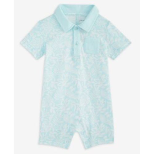 Baby Boys Collared Printed Sunsuit, Exclusively at Macy's