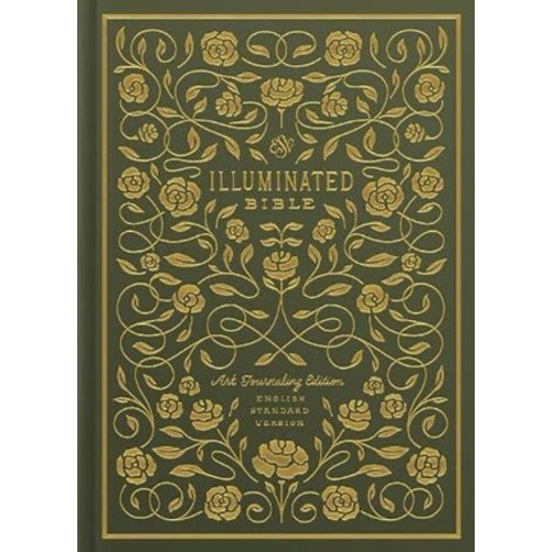 ESV Illuminated Bible, Art Journaling Edition, Green Hardcover