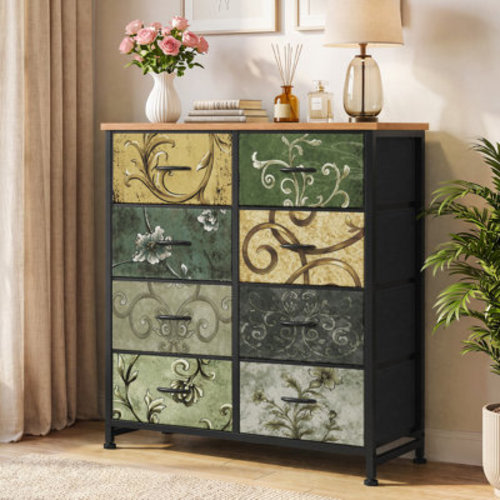 Bedroom Dresser with 8 Drawers Tall Dresser Chest of Drawers Fabric Dresser Modern Dresser | Wayfair