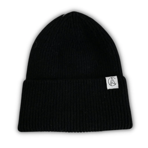 Black Flat Knit Beanie – Aarin & Co.