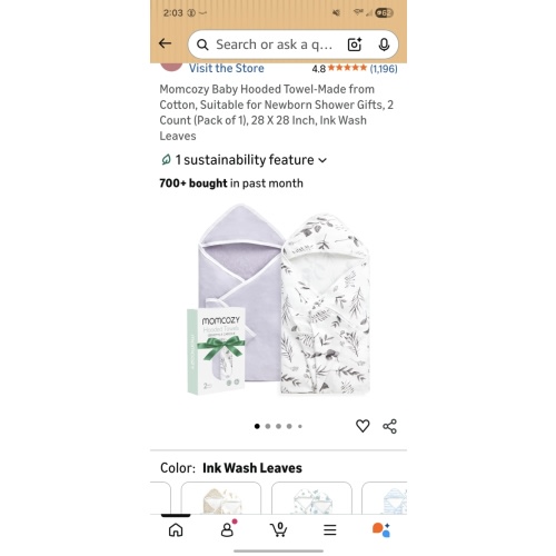 Momcozy Baby Towel with Hooded - Ultra Soft & Absorbent Large Bath Towel Set for Comfort & Gentle on Baby's Skin - Shower Gift & Bath Essential & Baby Registry Search for Newborn,Infant,Toddler,Kids