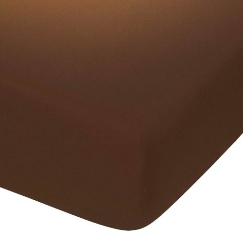 NTBAY 100% Brushed Microfiber Fitted Crib Sheet, Super Soft and Cozy 28x52 Crib Sheet for Standard Crib and Toddler Mattresses, Boys, Girls, Unisex, Brown, 28x52 Inches