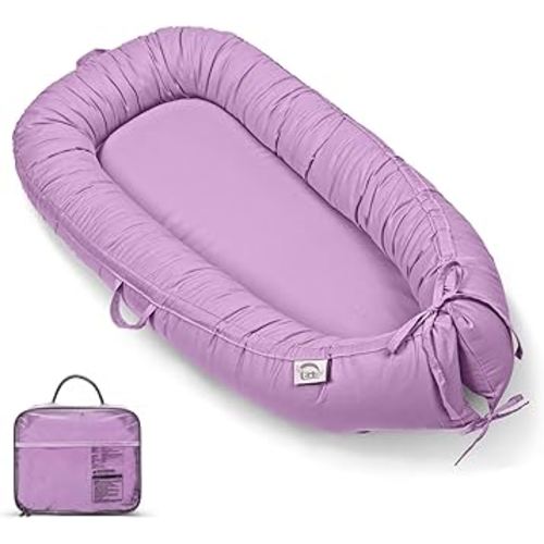 Baby Lounger, Infant Lounger for Newborn,Portable Baby Nest Cover Breathable & Soft, Newborn Essentials for Baby 0-18 Months