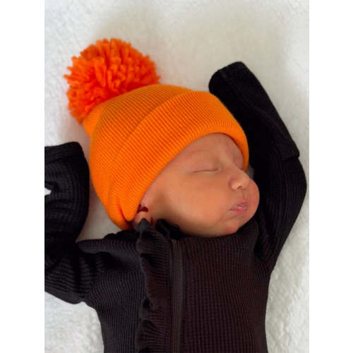 Baby's First Hat®, Orange Pom