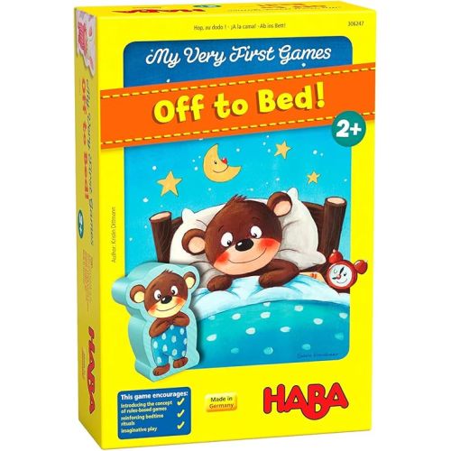 HABA My Very First Games - Off to Bed! The Game That Makes Toddler Bedtime Routines Fun - Ages 2+
