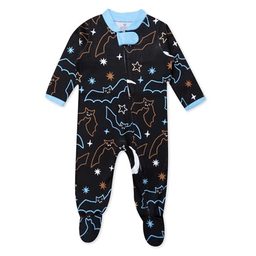 HonestBaby Baby Celebration Sleep & Play Footed One-Piece Pajama Sleeper 100% Organic Cotton