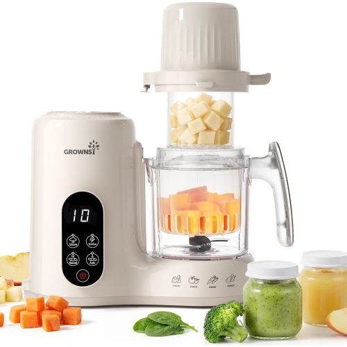 Baby Food Maker with Dual-Layer Steam Basket | Steamer Blender & Puree Machin – GROWNSY