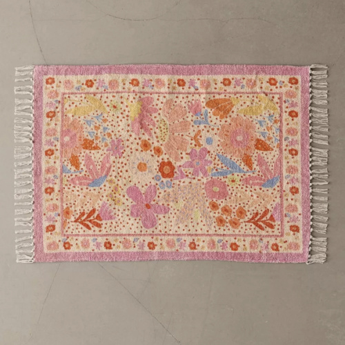 Kaia Floral Digital Printed Chenille Rug | Urban Outfitters