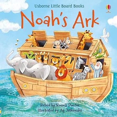 Noah's Ark: A Delightful First Introduction to the Bible Story with Charming Illustrations, Simple Text, and QR Code for Audio Reading (Little Board Books)