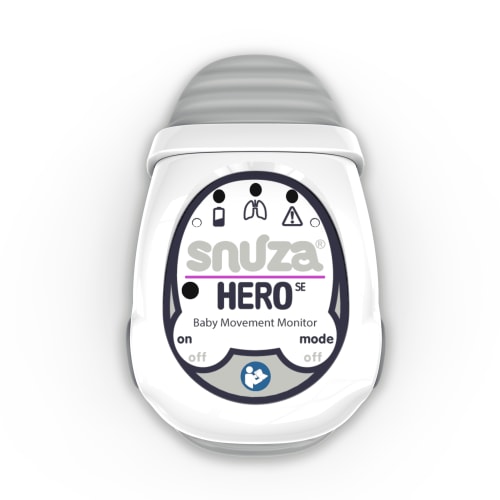 Snuza Hero Baby Movement Monitor with Patented Sensor Technology for Reliable Movement Monitoring and Alerts. No WiFi, Cords, or Sensor Pads, Portable and Easy to Set Up and Use.