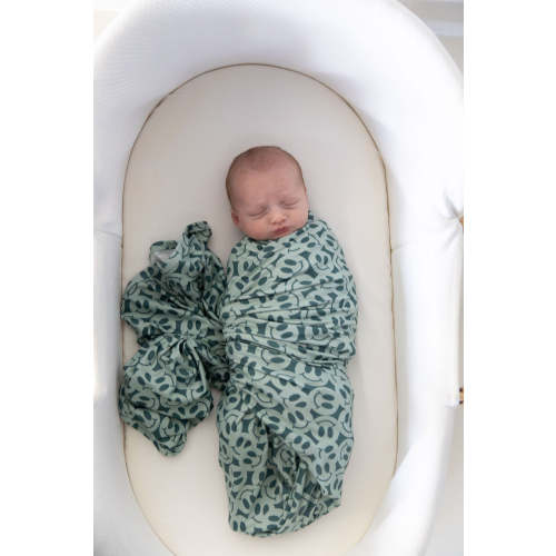 TEAL BIG SMILEY | SWADDLE