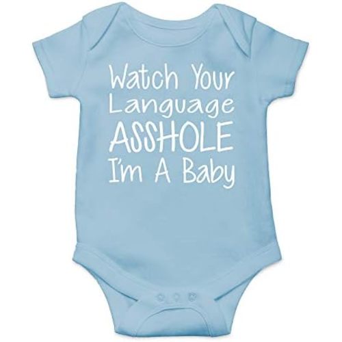 CBTwear Watch Your Language I’m a Baby - Baby Bodysuit Adorable Romper Clothing Cute Boy Girl Unisex