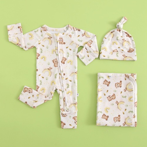 NICU Friendly Bamboo Zipper Romper: Preemie & Newborn - Unisex