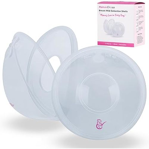 Breast Milk Collection Cups (2 Pack) – Reusable Silicone Milk Catchers with 1oz Capacity | Leak-Proof, Flat-Bottom Nursing Shells for Bra Wear | Soothe Sore Nipples, Save Every Drop Day & Night