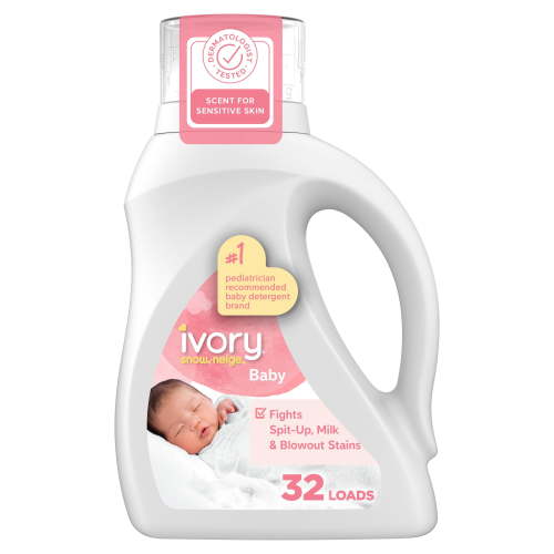 Ivory Snow Liquid Laundry Detergent for Babies, 1.24 L, 32 Loads, tackles 100% of common baby stains, Laundry Detergent - Walmart.ca