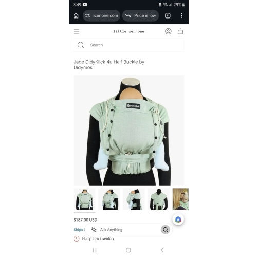 Jade DidyKlick 4u Half Buckle by Didymos - Little Zen One