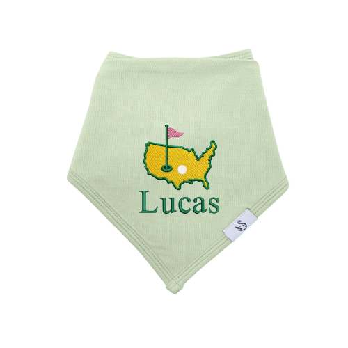 Personalized Embroidered Baby Golf Bib