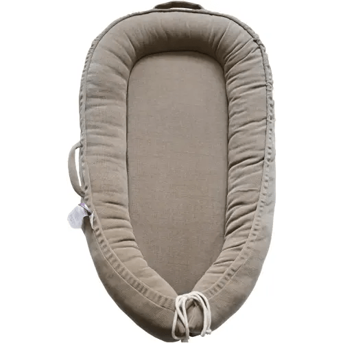 Infant Lounger, Baby Nest Cover for Baby Girls & Boys, Newborn Essentials for Baby 0-12 Months, 100% Cotton Breathable, Co Sleeper Portable Travel Bed (Fields of Rye, Corduroy)
