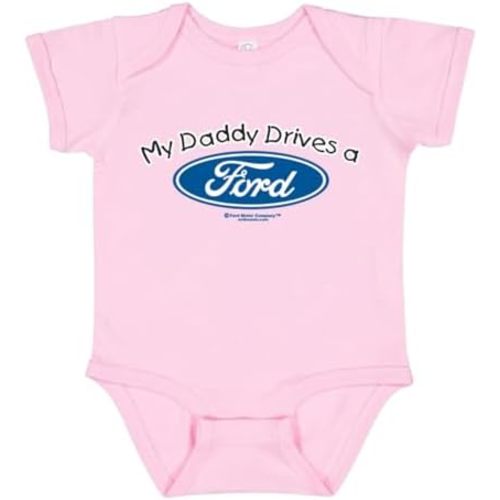 My Daddy Drives a Ford Cars and Trucks Baby Creeper Boys Girls Infant Bodysuit
