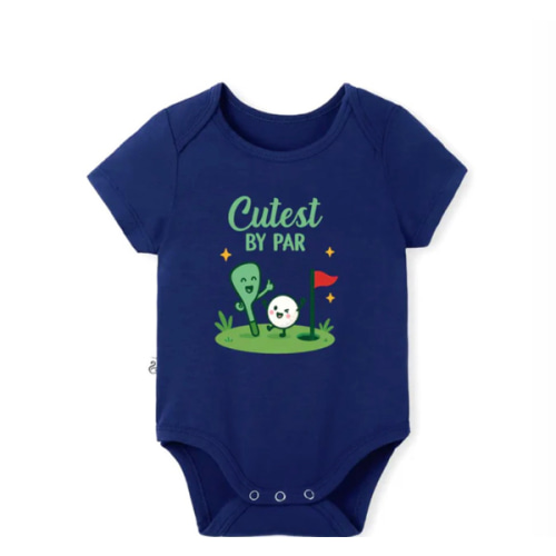Cutest By Par Golf Baby Onesie